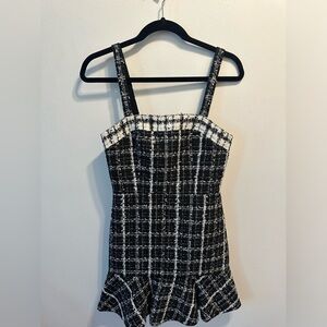 Alice & Olivia plaid tweed minidress since 2